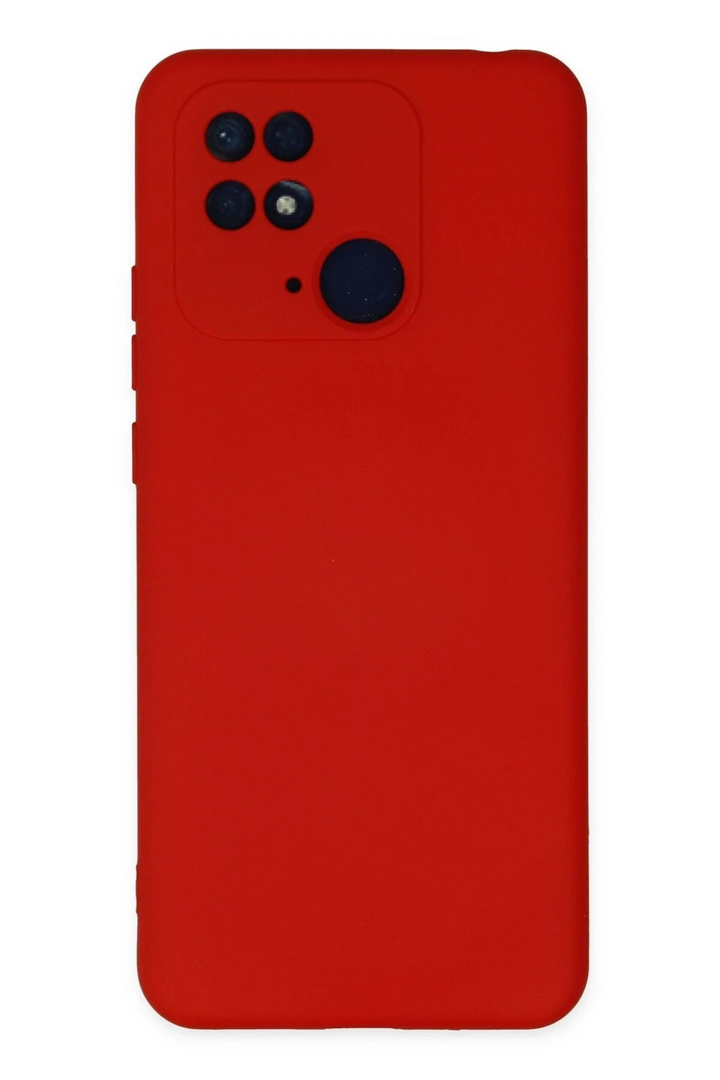 Mey İthalat® Redmi 10C Kılıf Nano içi Kadife Silikon - Kırmızı
