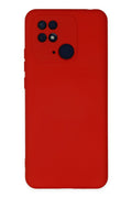 Mey İthalat® Redmi 10C Kılıf Nano içi Kadife Silikon - Kırmızı