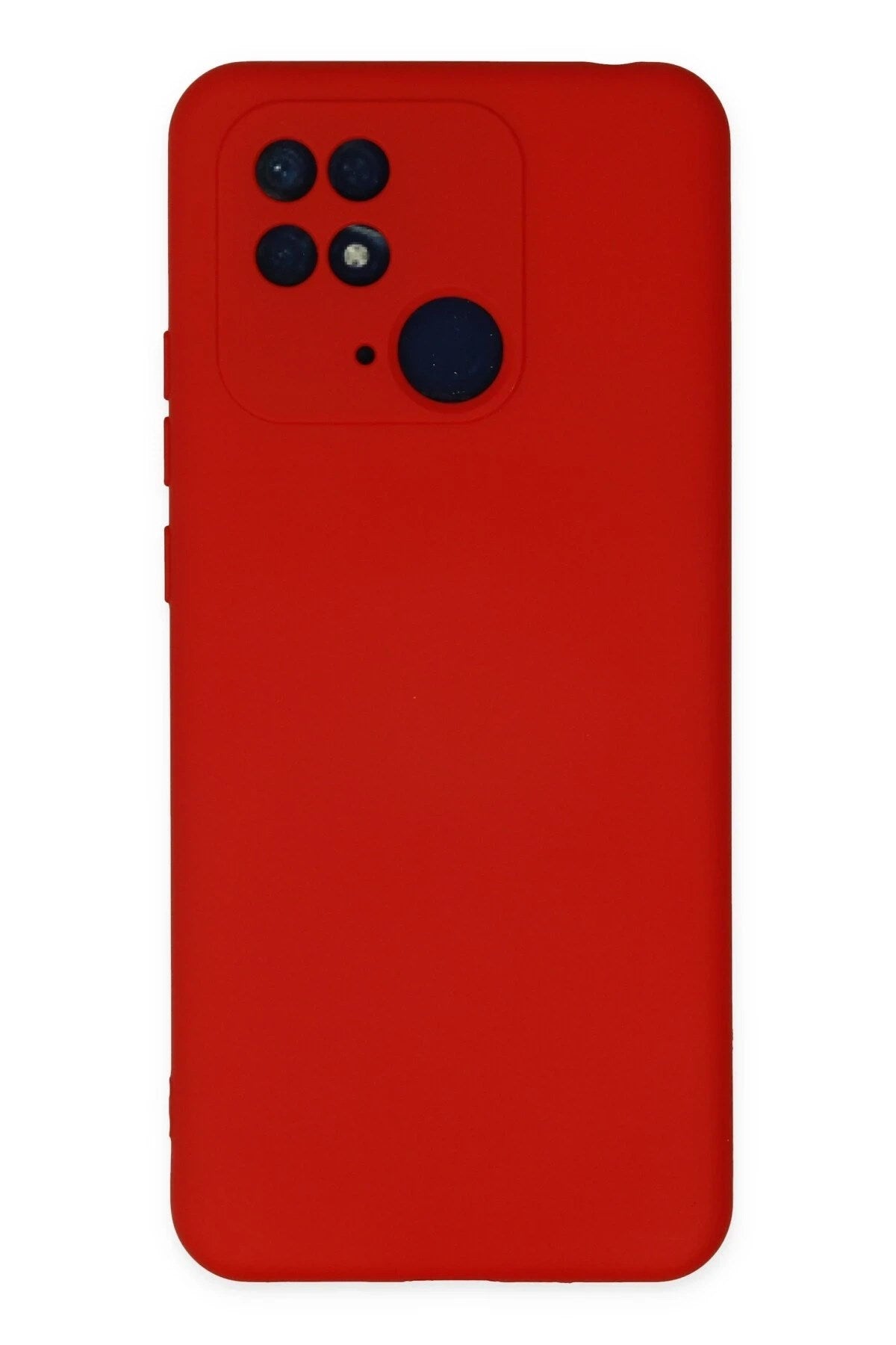 Mey İthalat® Redmi 10C Kılıf Nano içi Kadife Silikon - Kırmızı