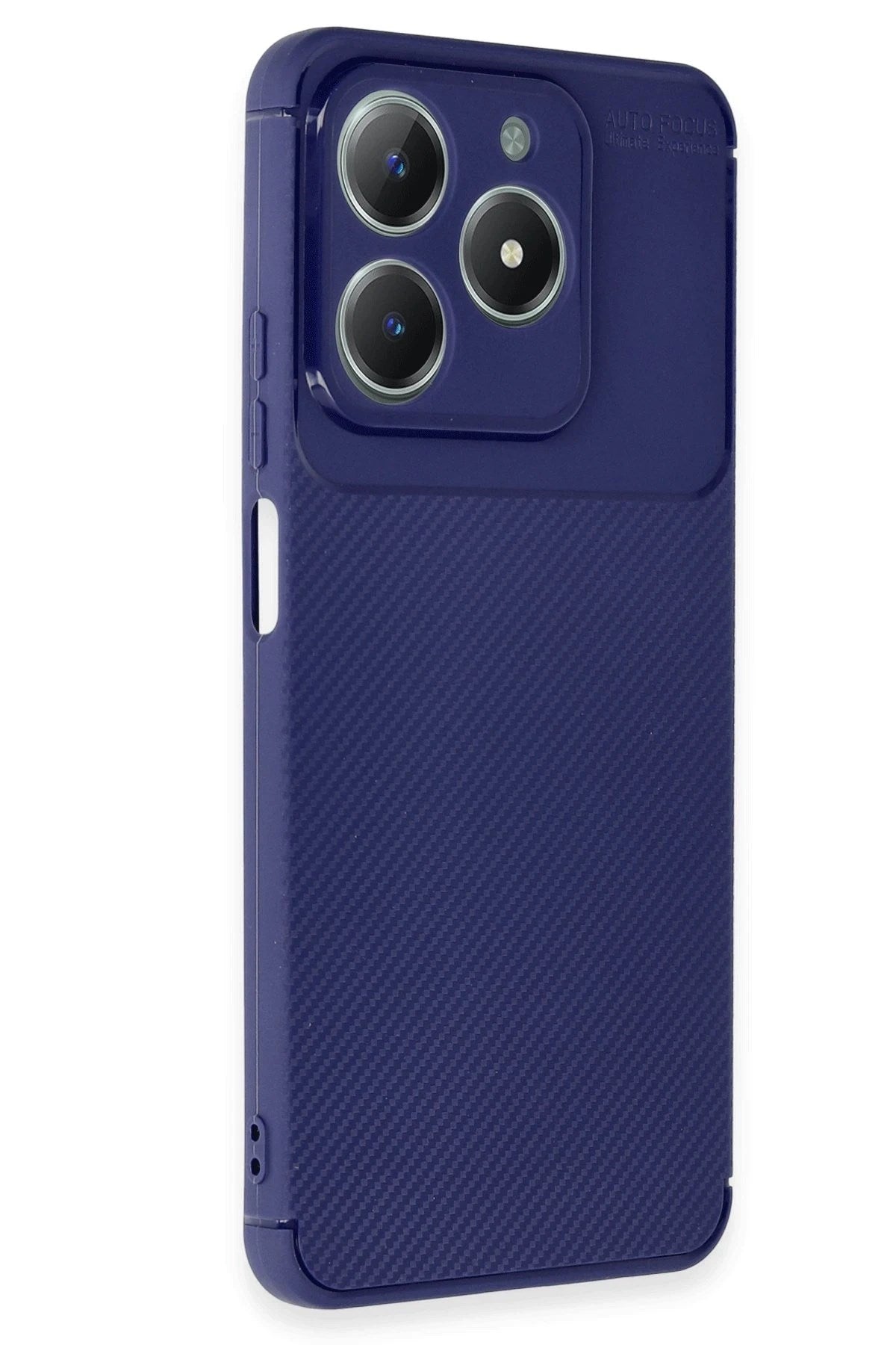 Mey İthalat® Realme C61 Kılıf Auto Focus Karbon Kapak - Lacivert