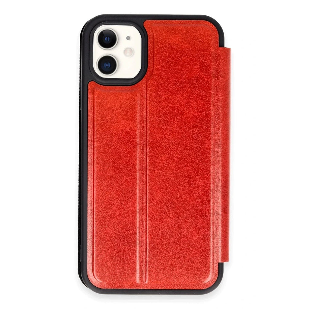 Mey İthalat® iPhone 11 Kılıf Flip Cover - Kırmızı