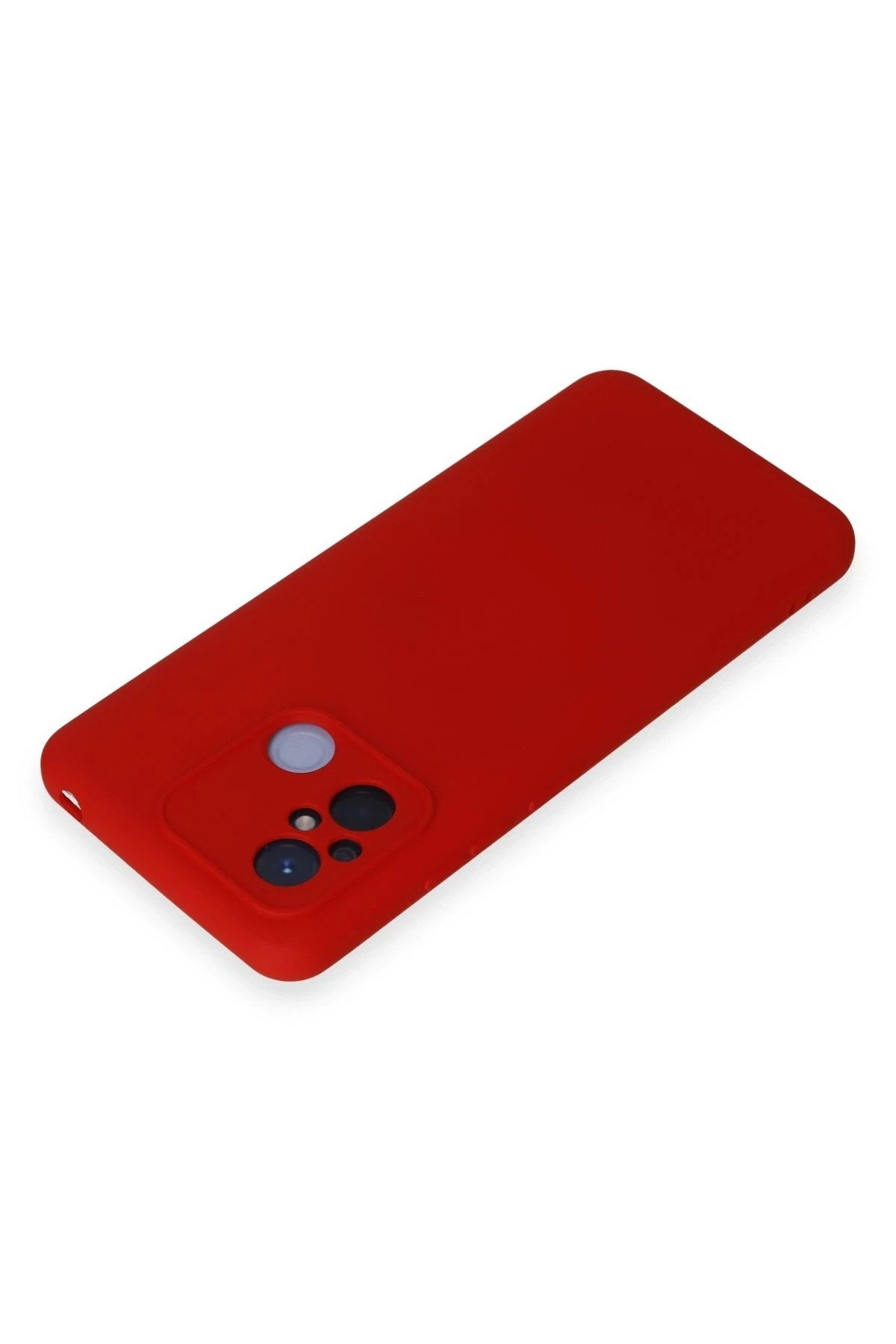Mey İthalat® Redmi 12C Kılıf Nano içi Kadife Silikon - Kırmızı