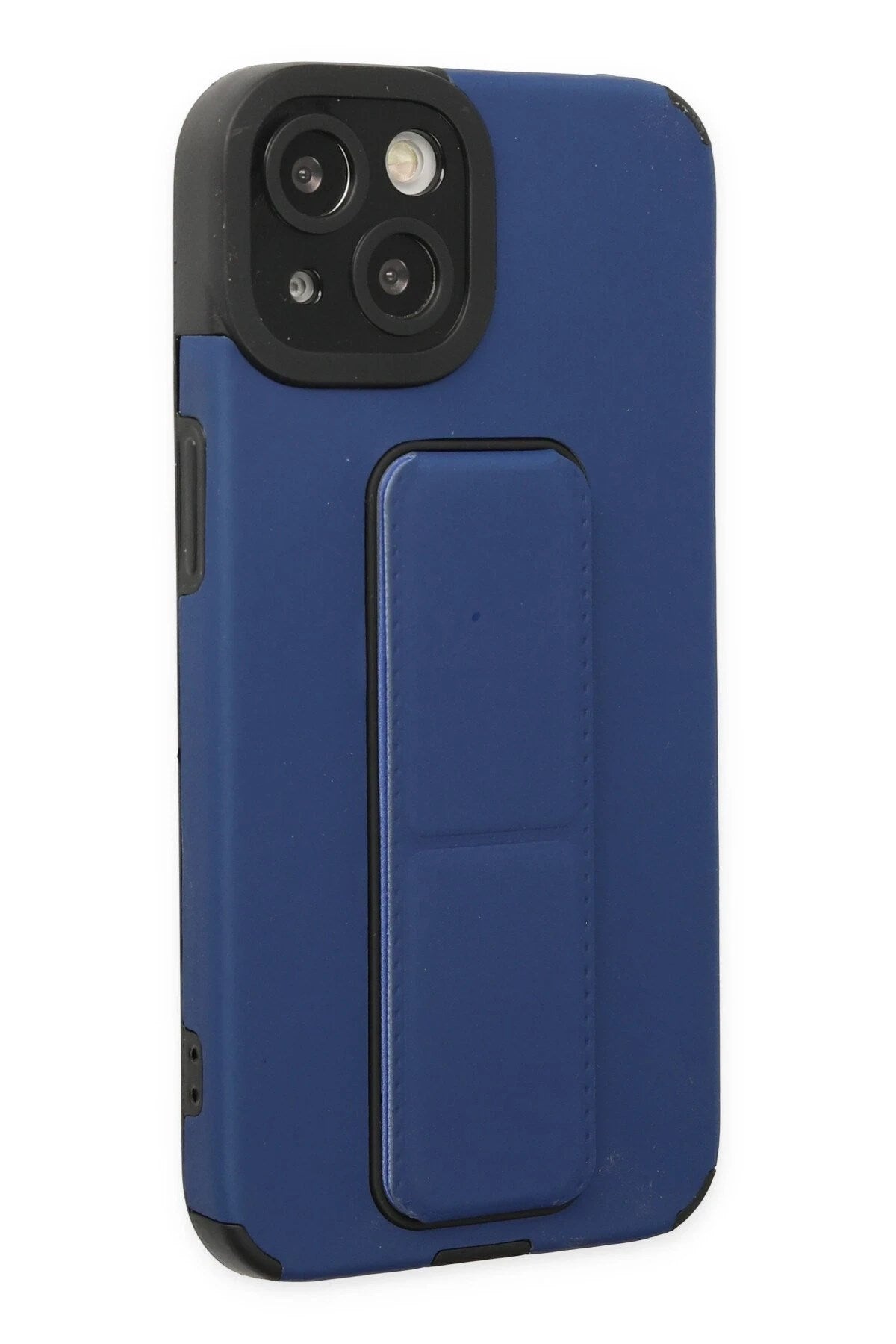 Mey İthalat® iPhone 14 Plus Kılıf Mega Standlı Silikon - Mavi