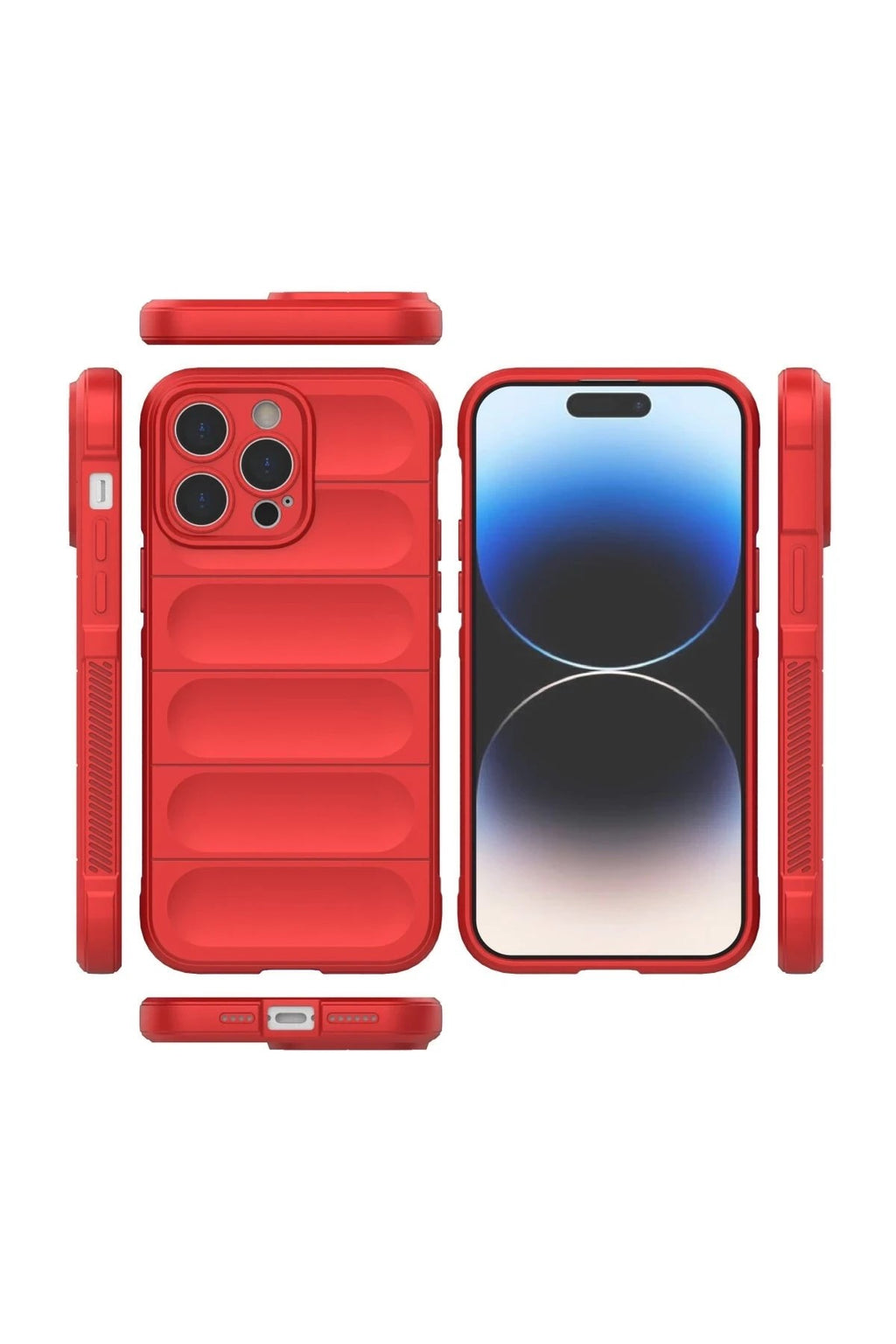 Mey İthalat® iPhone 15 Pro Max Kılıf Optimum Silikon - Kırmızı