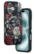 Mey İthalat® iPhone 16 Flower Series Magsafe Kapak - Siyah