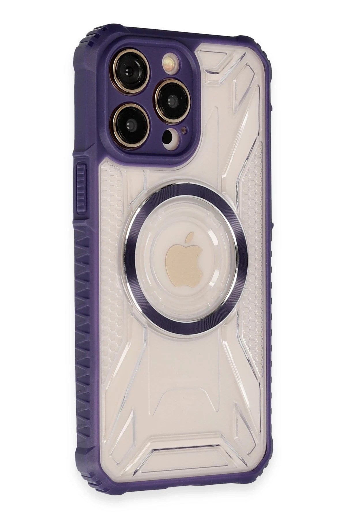 Mey İthalat® iPhone 13 Pro Kılıf Prag Magneticsafe Kapak - Derin Mor