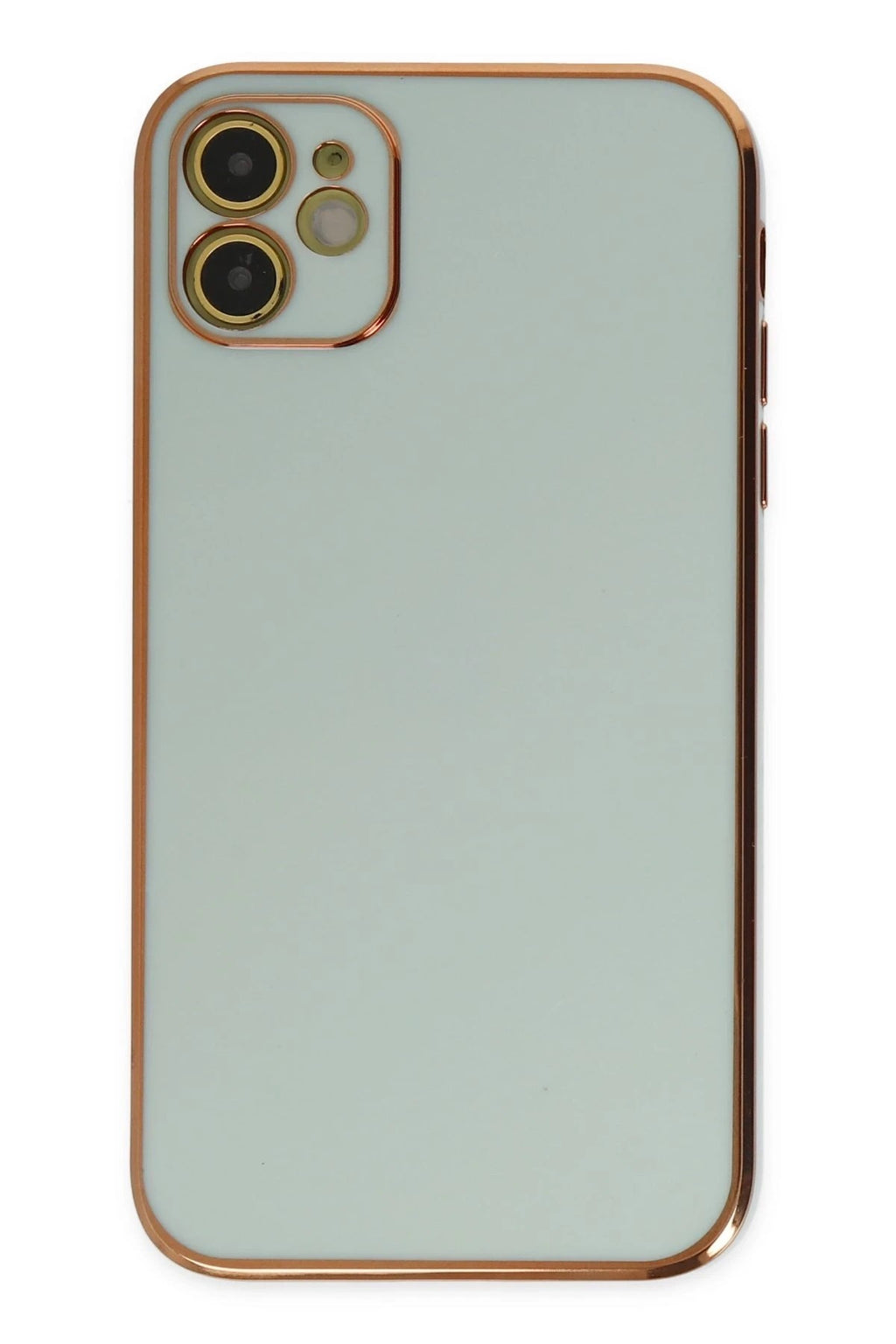 Mey İthalat® iPhone 12 Kılıf Volet Silikon - Açık Yeşil