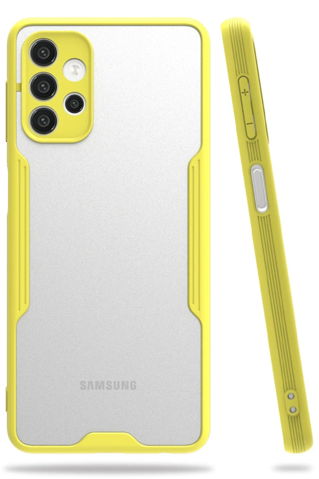 Mey İthalat® Samsung Galaxy A52 Kılıf Platin Silikon - Sarı
