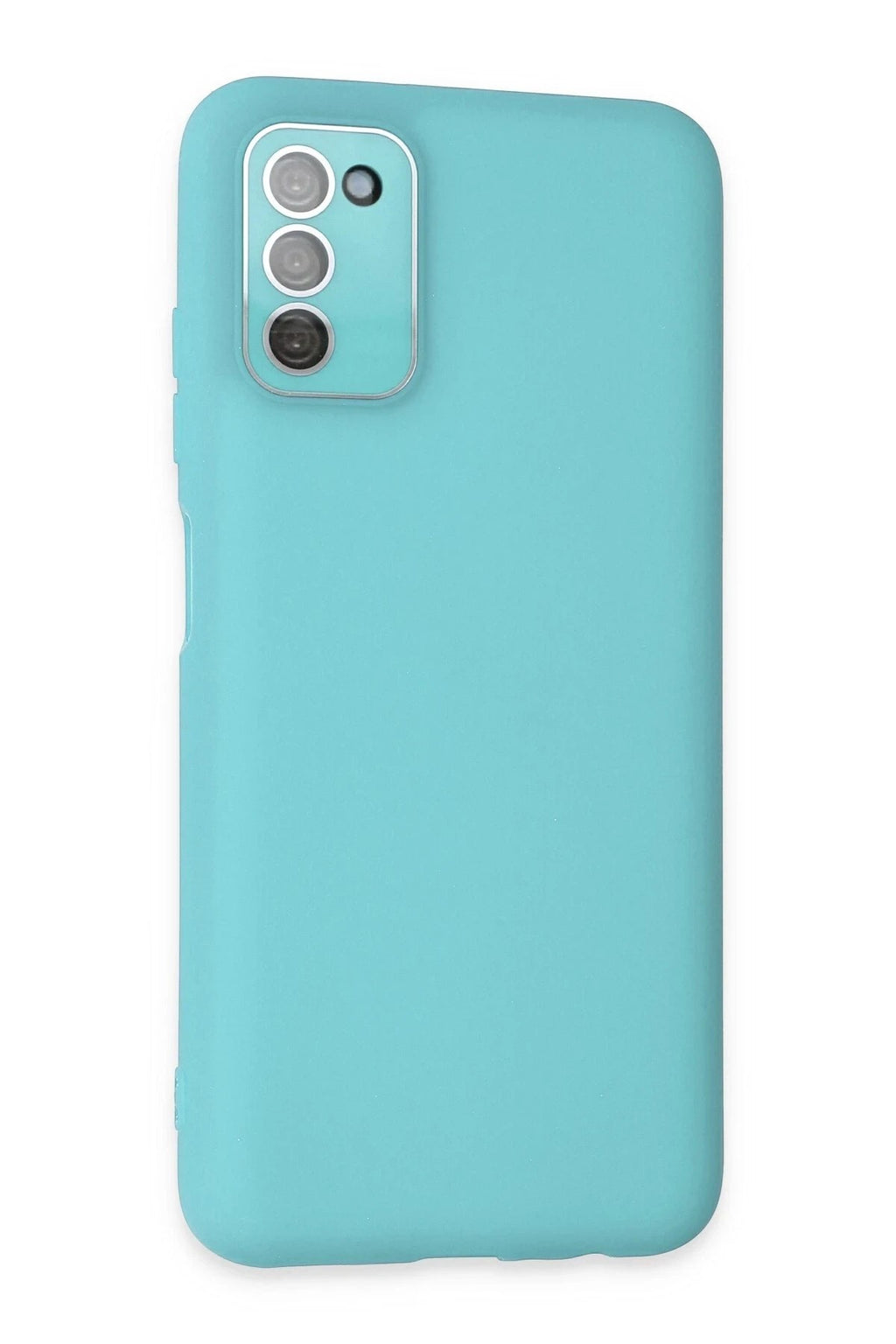 Mey İthalat® Samsung Galaxy A03S Kılıf Lansman Glass Kapak - Turkuaz