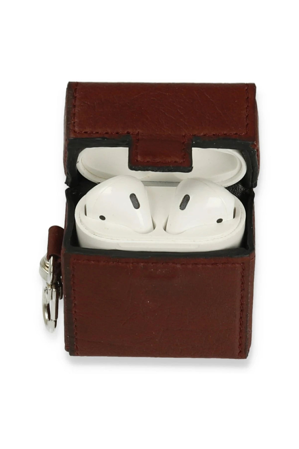 Mey İthalat® Airpods 2 (2.nesil) Deri Kılıf - Bordo