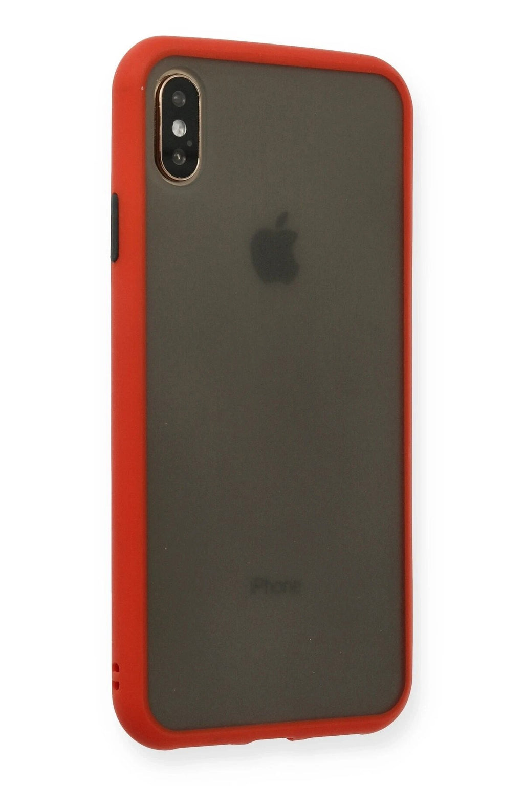 Mey İthalat® iPhone XS Max Kılıf Montreal Silikon Kapak - Kırmızı