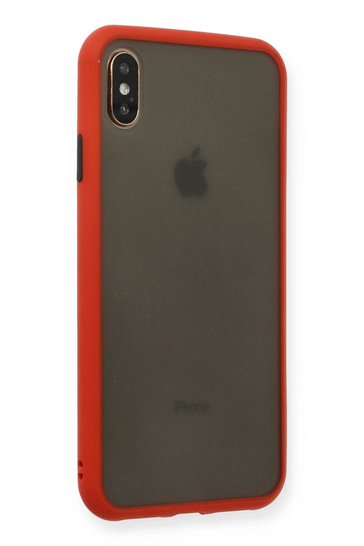 Mey İthalat® iPhone XS Max Kılıf Montreal Silikon Kapak - Kırmızı