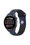 Mey İthalat® Watch 20mm Spor Delikli Kordon - Lacivert-Siyah
