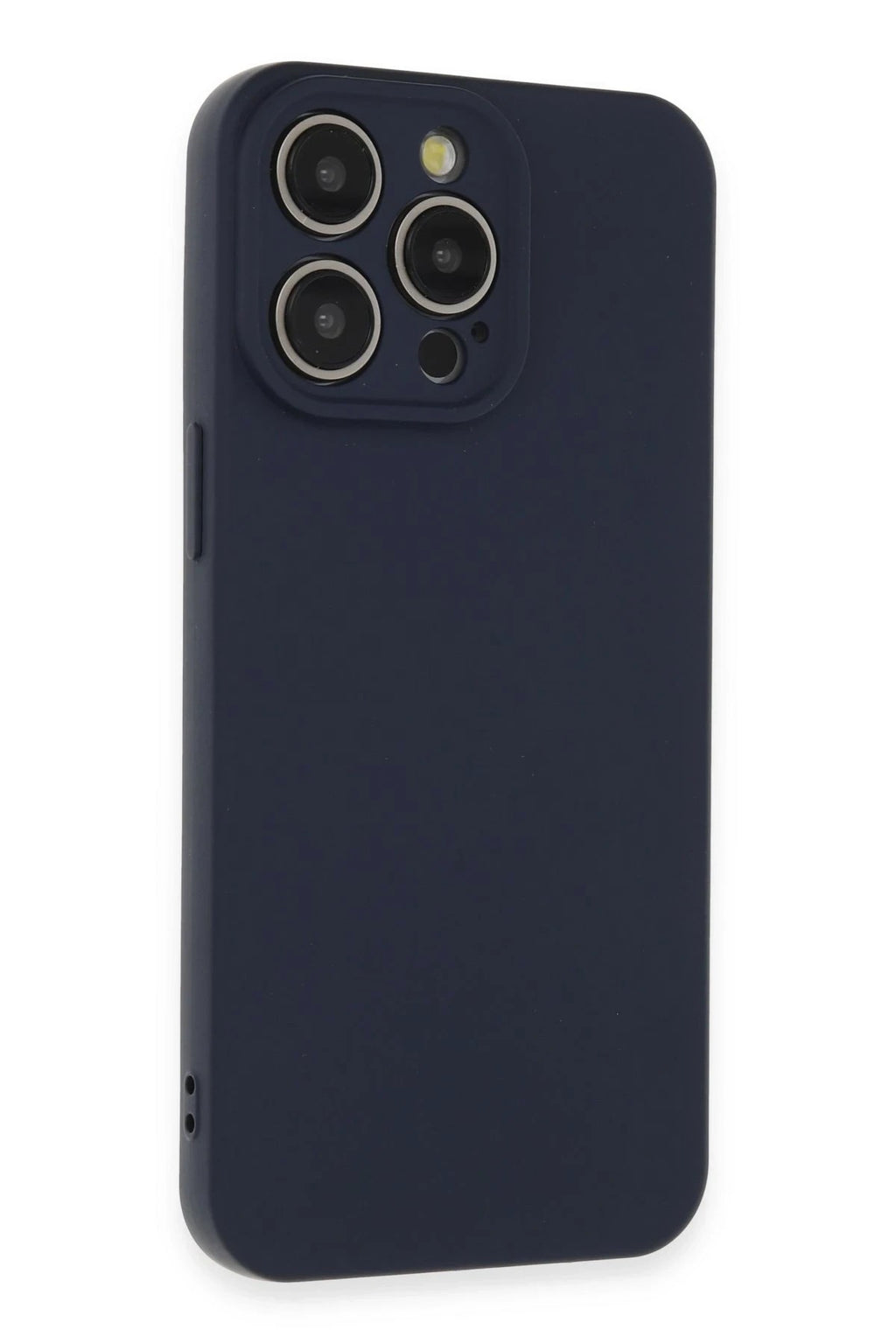 Mey İthalat® iPhone 15 Pro Max Kılıf Nano içi Kadife Silikon - Lacivert