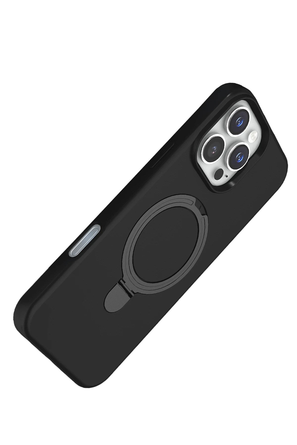Mey İthalat® iPhone 16 Pro Max Regal Magsafe Standlı Kapak - Siyah