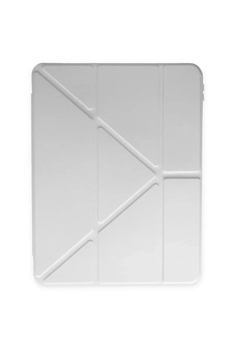 Mey İthalat® iPad 2022 10.9 (10.nesil) Kılıf Kalemlikli Mars Tablet Kılıfı - Gri