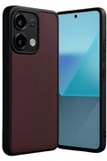Mey İthalat® Redmi Note 13 Pro 4G Kılıf Aras Deri Kapak - Bordo