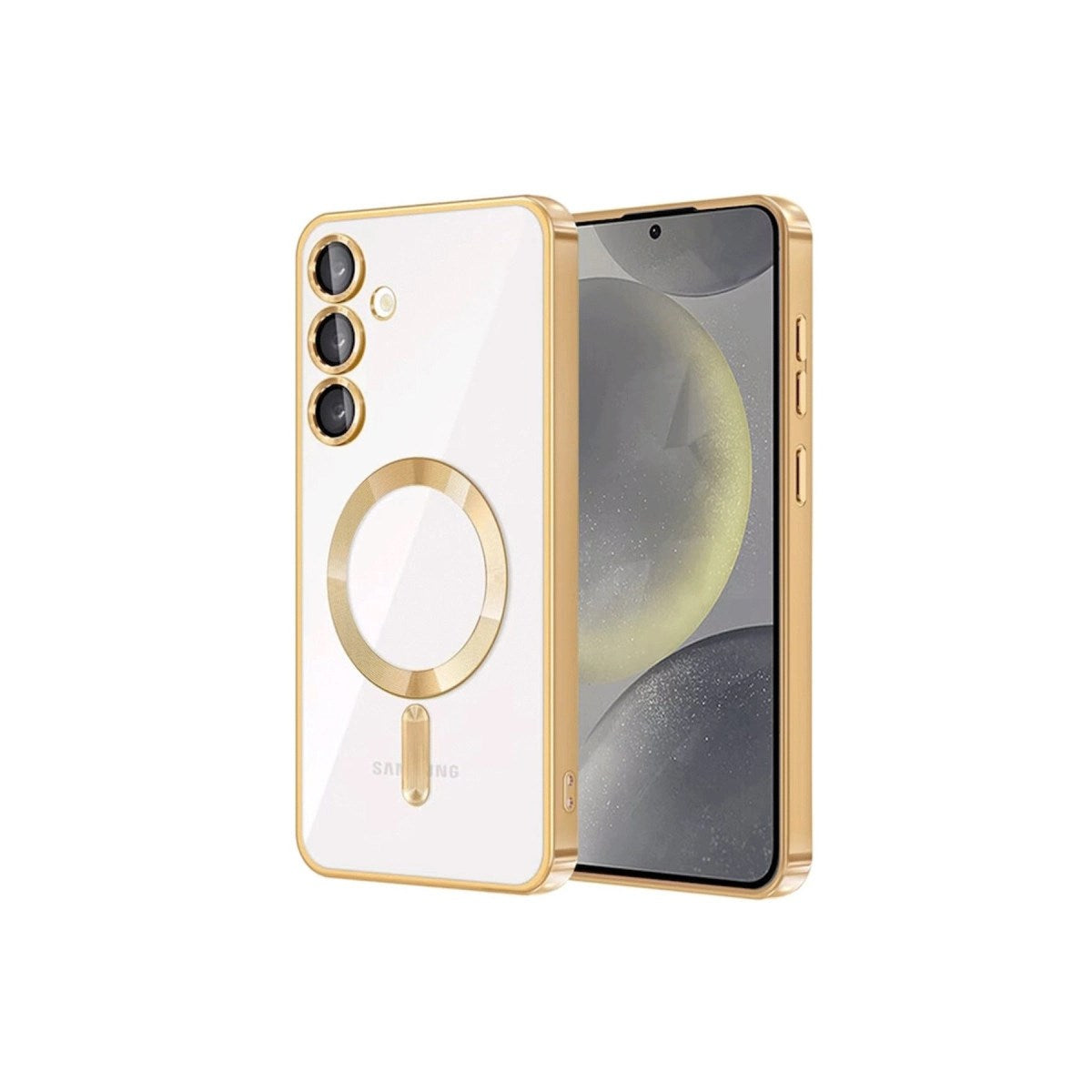 Mey İthalat® Samsung Galaxy S23 Plus Kılıf Kross Magneticsafe Kapak - Gold