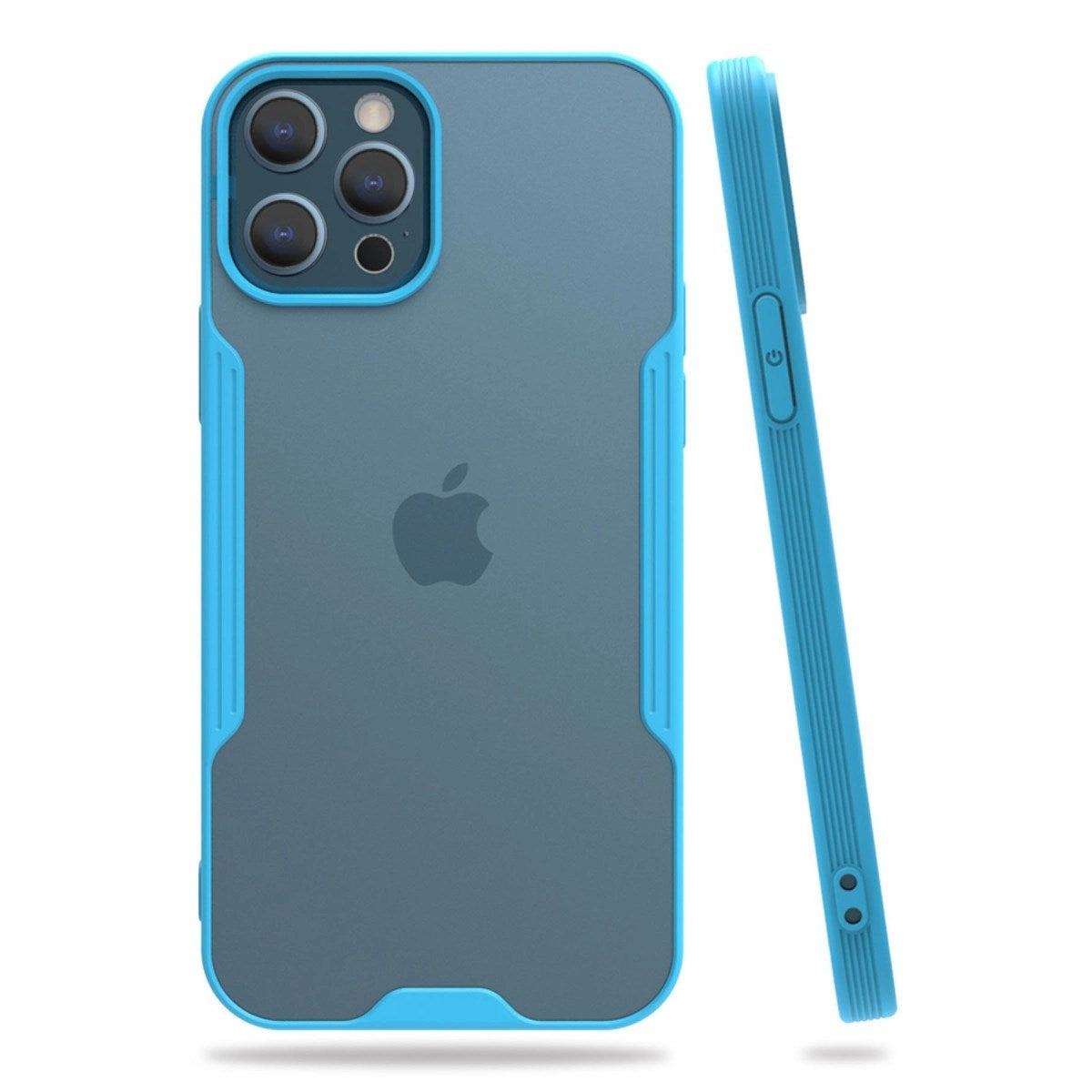 Mey İthalat® iPhone 12 Pro Max Kılıf Platin Silikon - Mavi