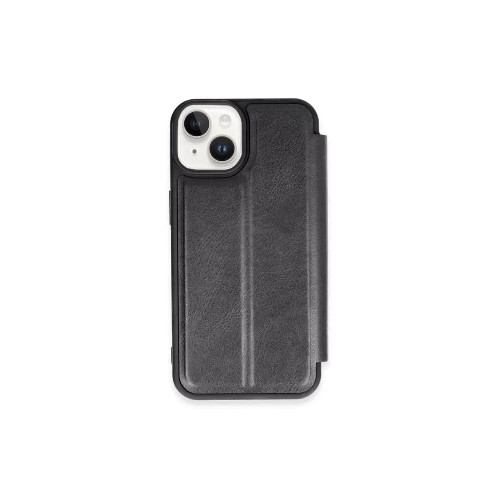 Mey İthalat® iPhone 15 Kılıf Flip Cover - Siyah