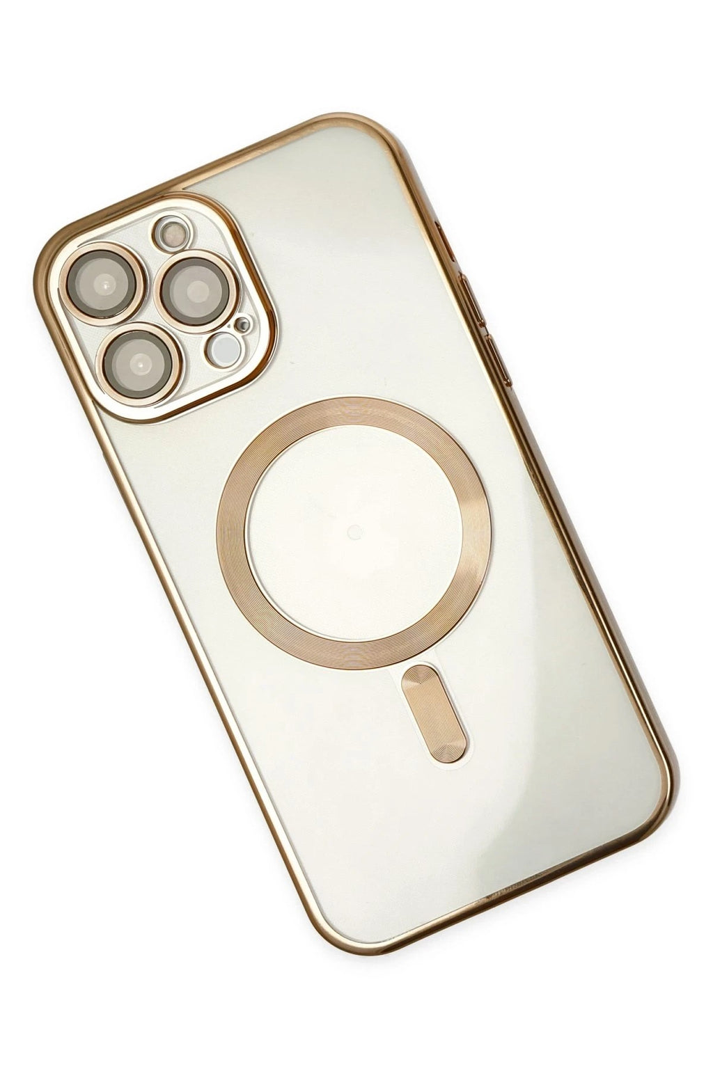 Mey İthalat® iPhone 14 Pro Kılıf Kross Magneticsafe Kapak - Gold