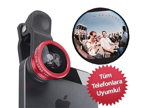 Balık Gözü Cep Telefonu Lensi (Tüm Modellere Uyumlu)