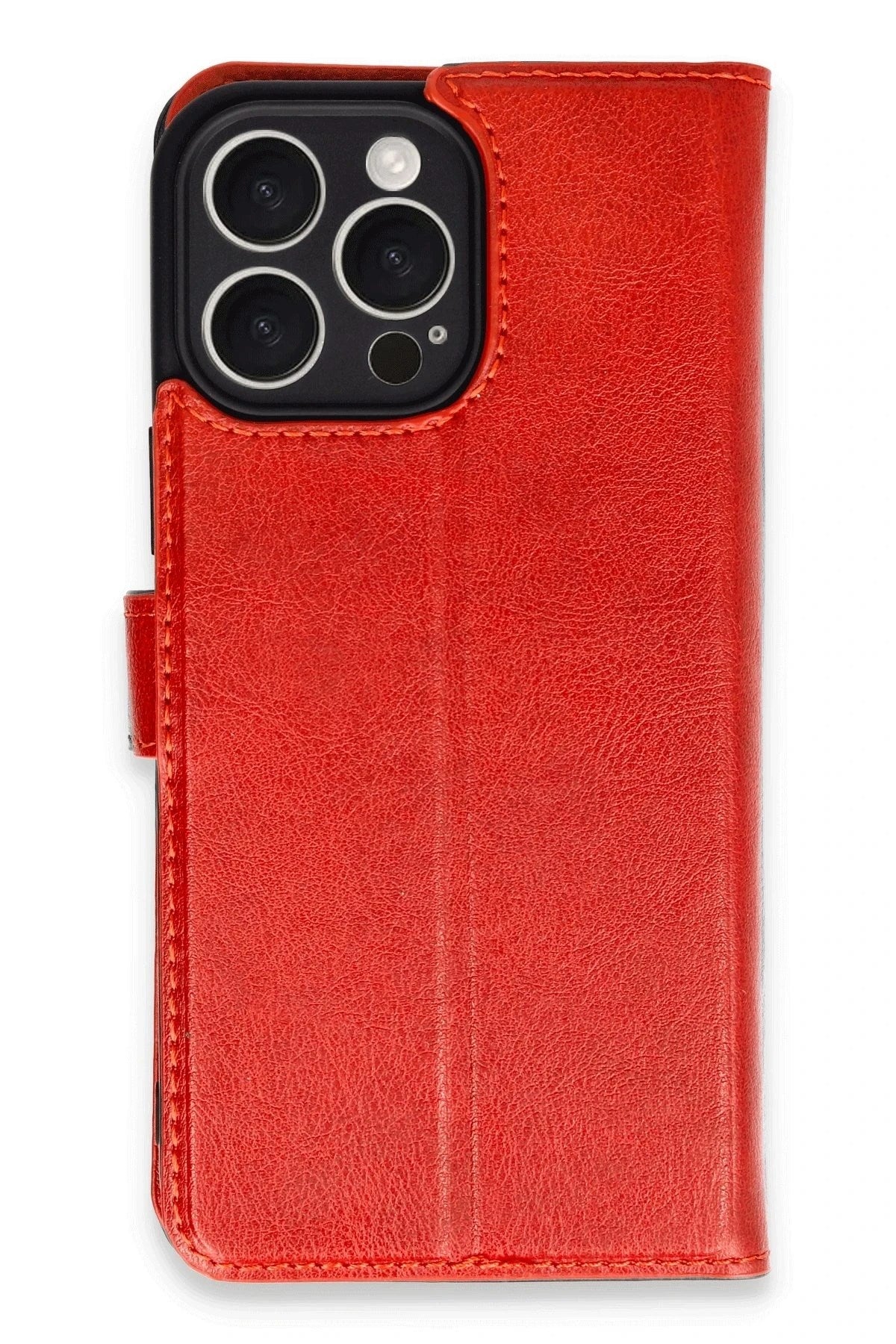 Mey İthalat® iPhone 16 Pro Max Kılıf Trend S Plus Kapaklı Kılıf - Kırmızı