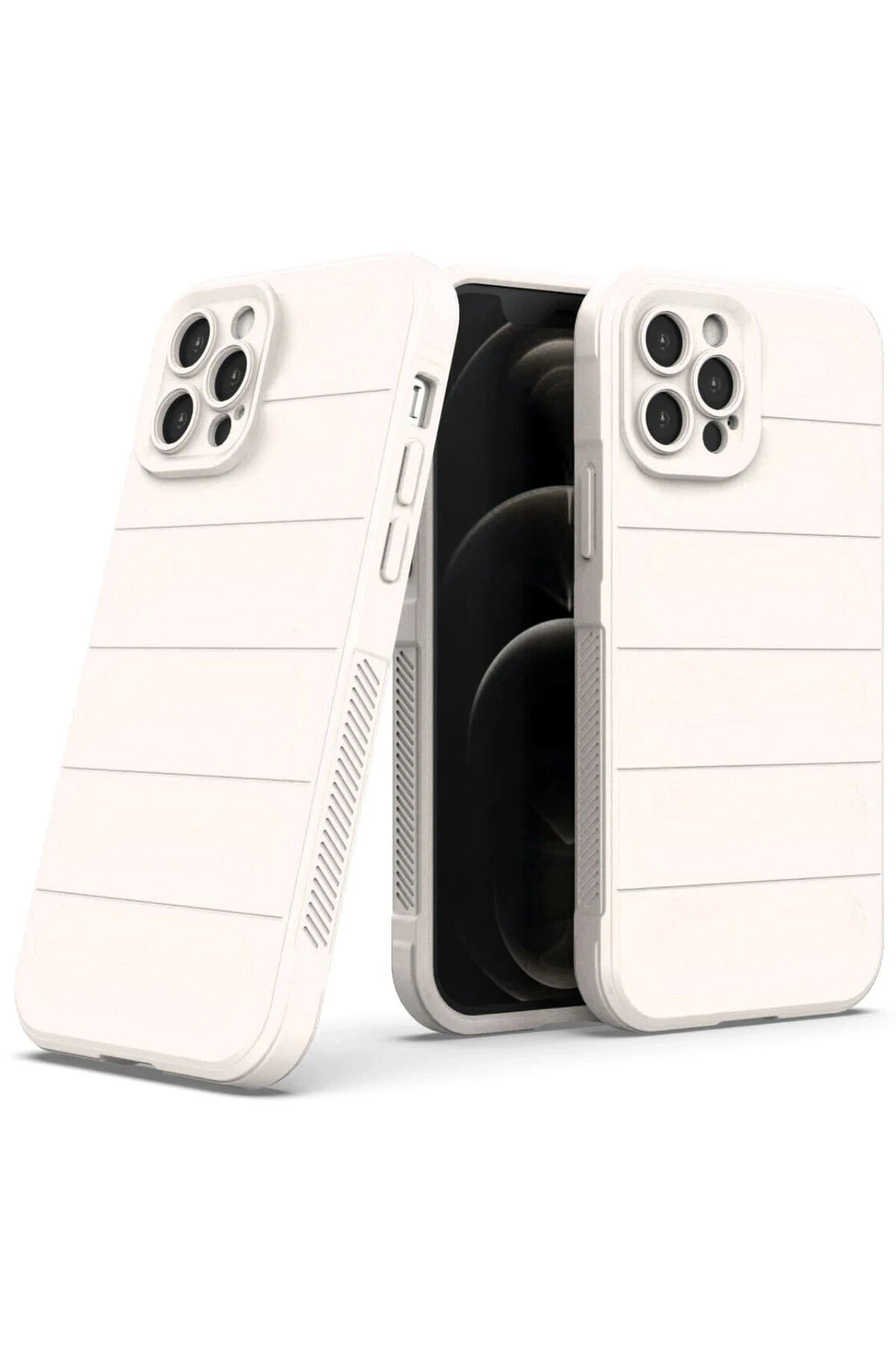 Mey İthalat® iPhone 12 Pro Kılıf Optimum Silikon - Krem