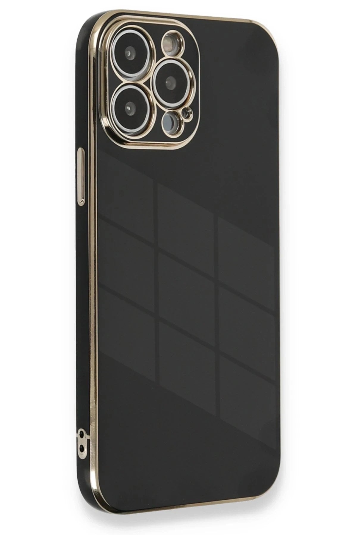 Mey İthalat® iPhone 13 Pro Max Kılıf Volet Silikon - Siyah
