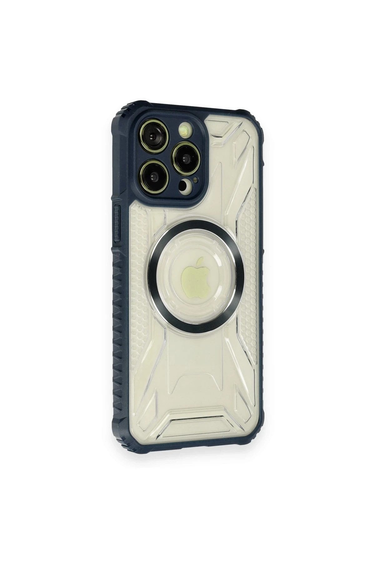 Mey İthalat® iPhone 12 Pro Kılıf Prag Magneticsafe Kapak - Lacivert
