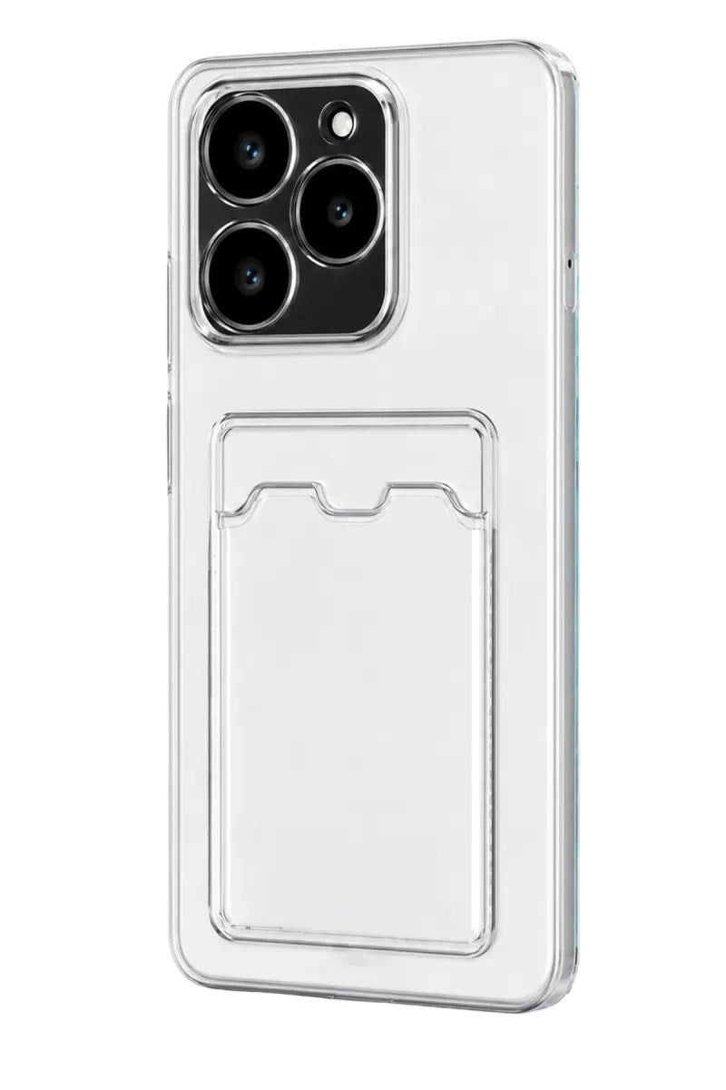 Mey İthalat® Realme C61 Kılıf Kart Şeffaf Silikon - Şeffaf