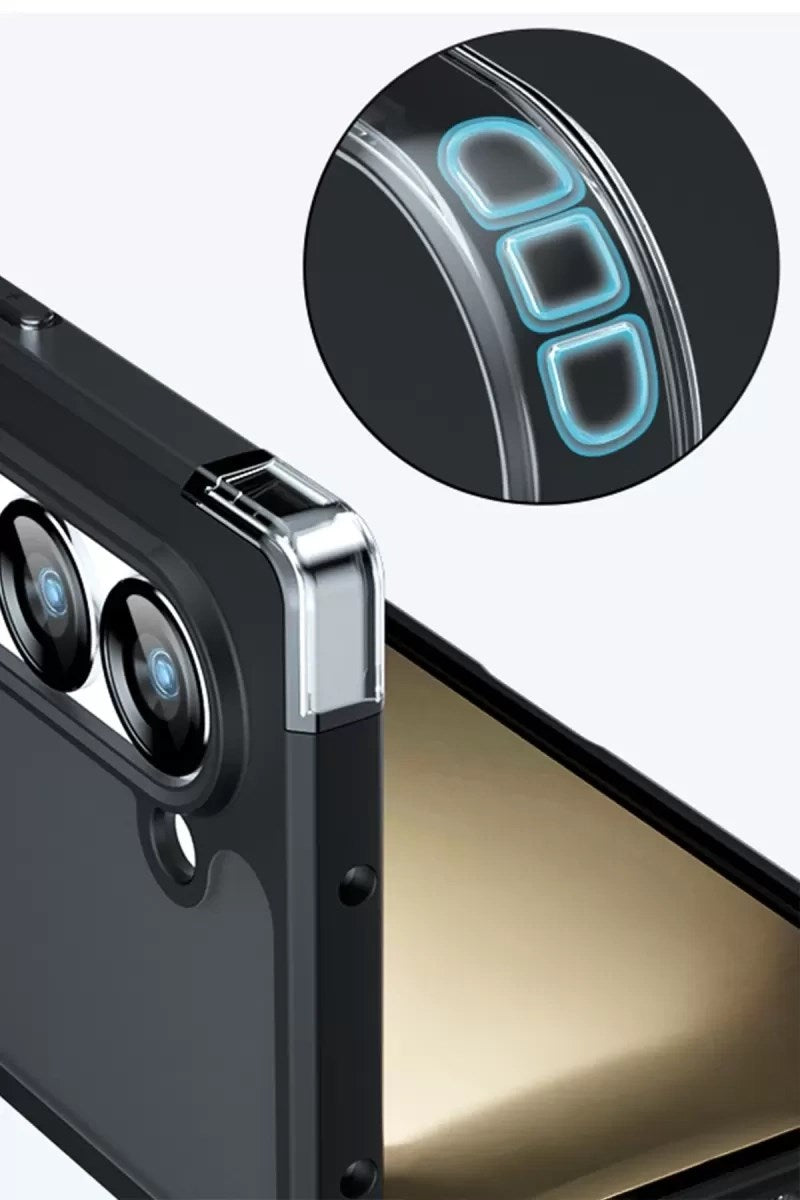Mey İthalat® Samsung Galaxy Z Fold 5 Kılıf Blur Fold Kapak - Siyah