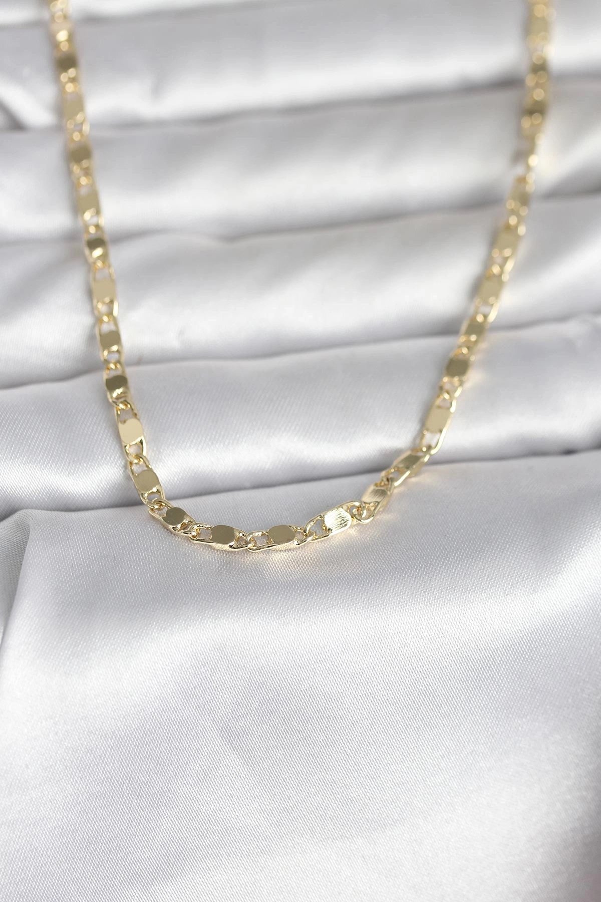 Mey İthalat® CM 14K Gold Renk Arpa Model 45 cm Kadın Kolye
