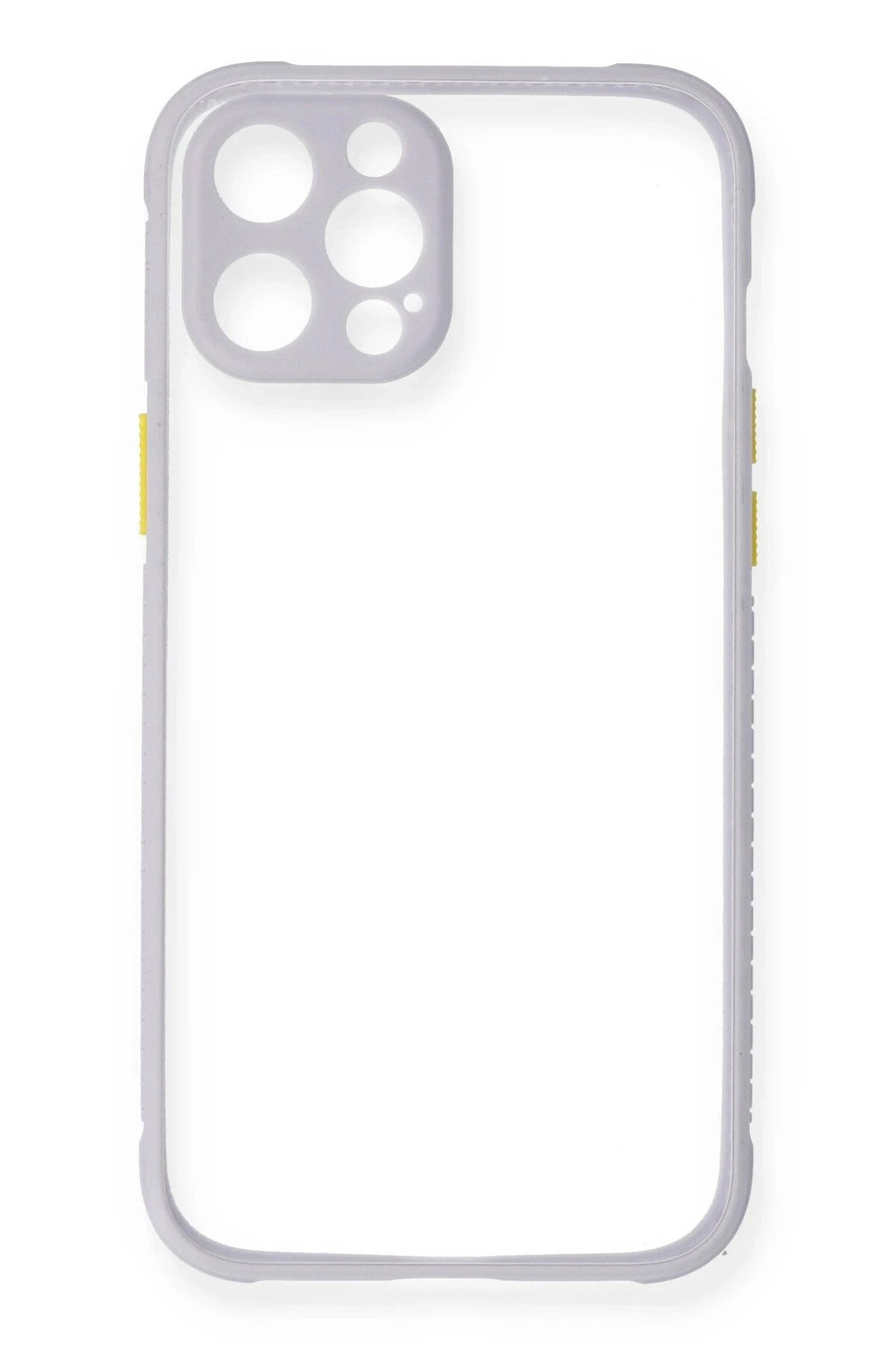 Mey İthalat® iPhone 12 Kılıf Miami Şeffaf Silikon - Lila