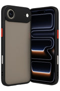 Mey İthalat® iPhone 17 Air Kılıf Montreal Silikon Kapak - Siyah