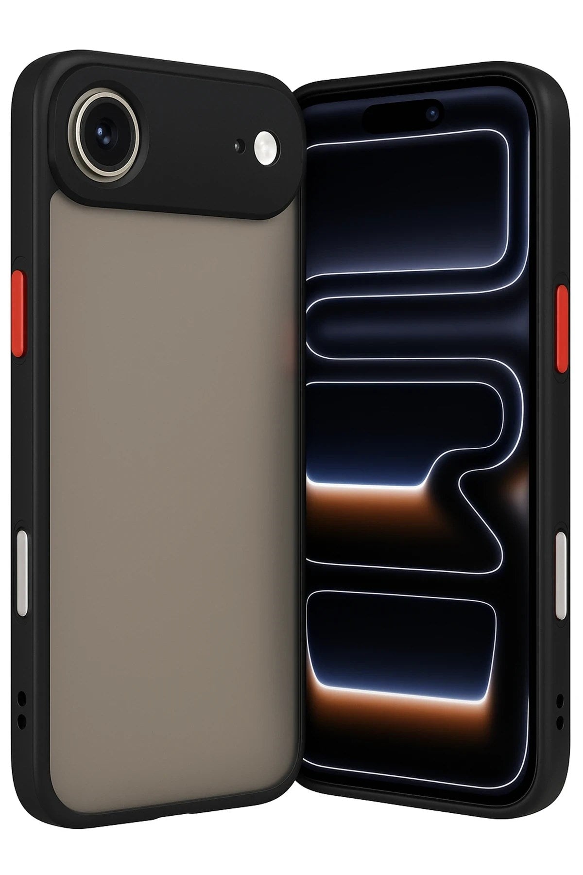 Mey İthalat® iPhone 17 Air Kılıf Montreal Silikon Kapak - Siyah