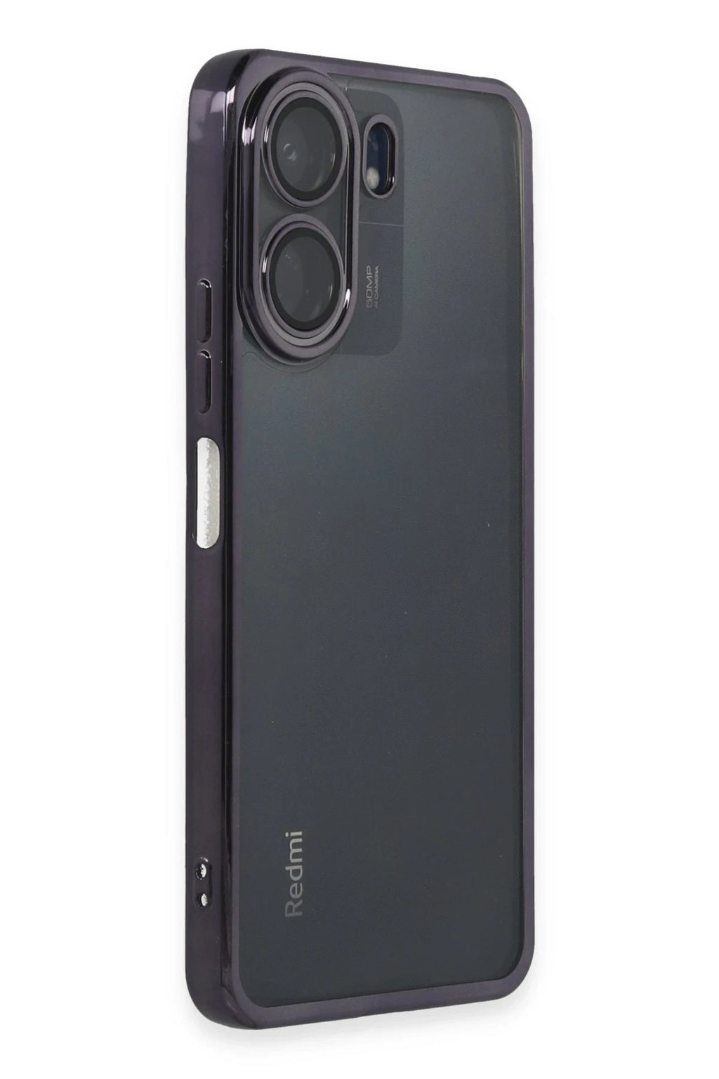 Mey İthalat® Redmi 13C Kılıf Lensli Silikon - Mor