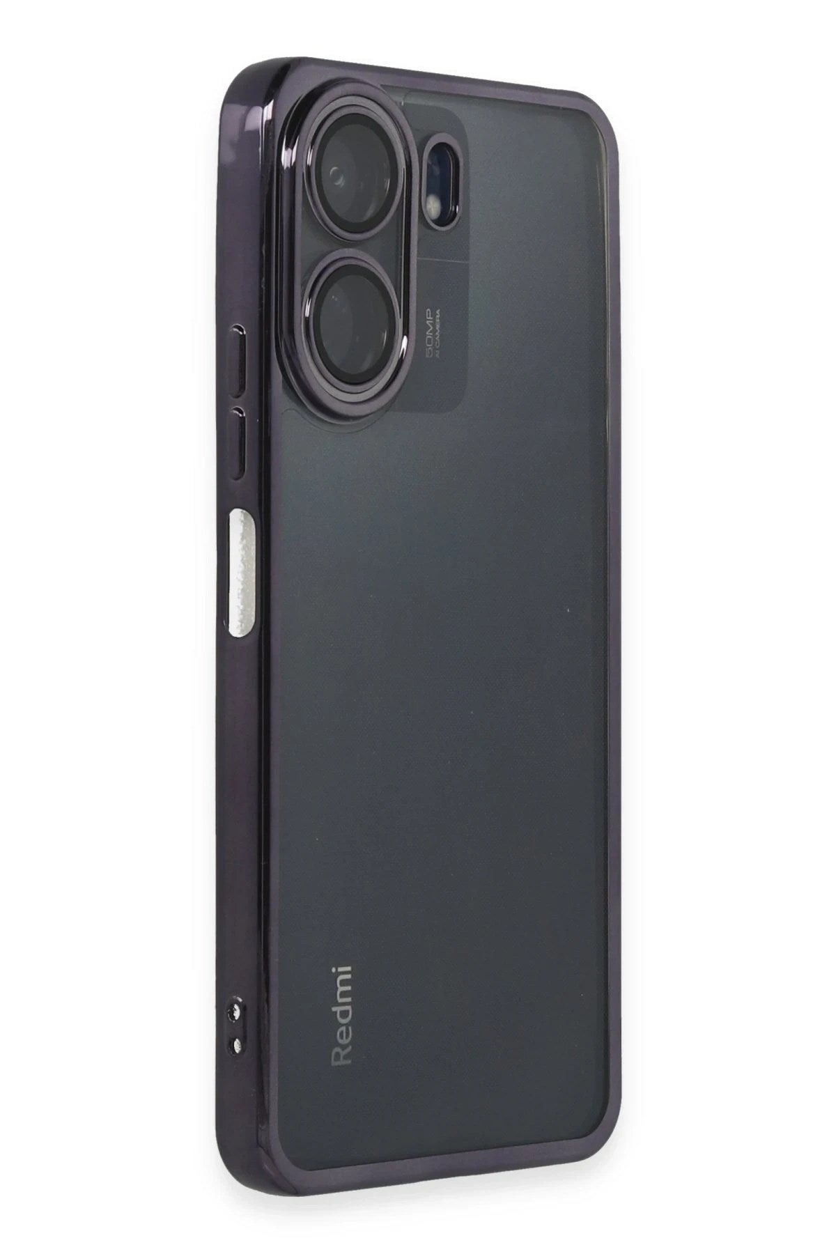 Mey İthalat® Redmi 13C Kılıf Lensli Silikon - Mor