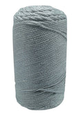 Makrome İpi 3 Mm Polyester Gri Simli