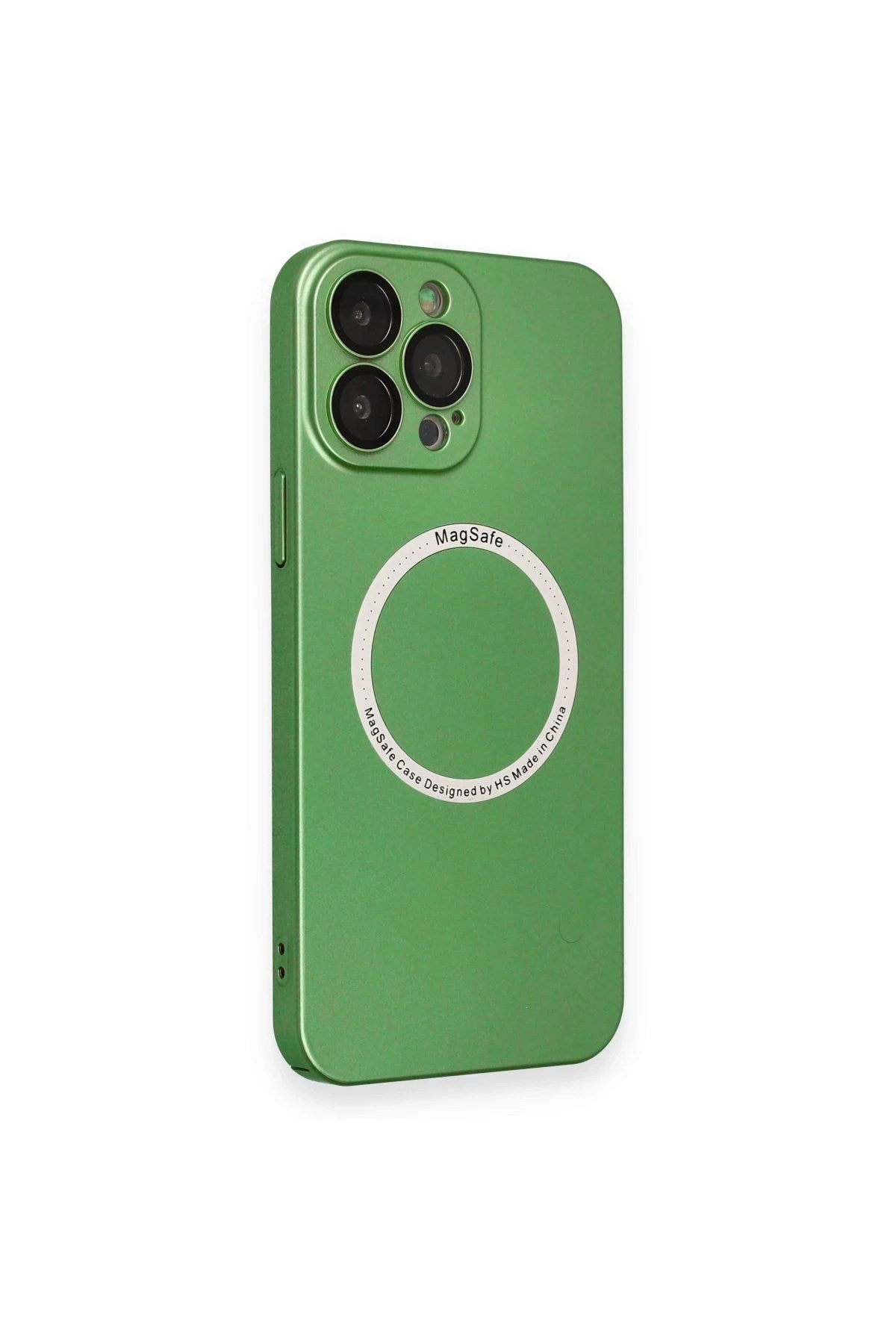 Mey İthalat® iPhone 13 Pro Kılıf Jack Magneticsafe Lens Silikon - Yeşil