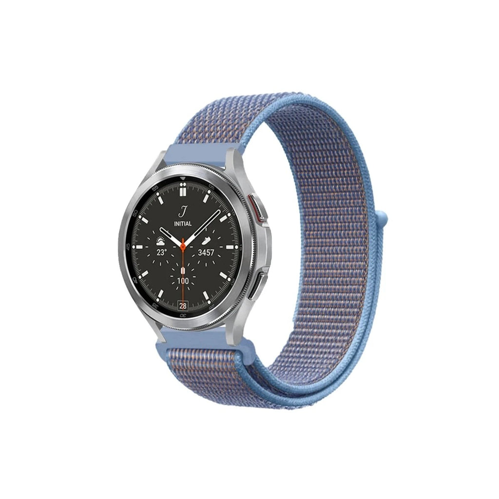 Mey İthalat® Watch 22mm Hasırlı Cırtcırtlı Kordon - Mavi
