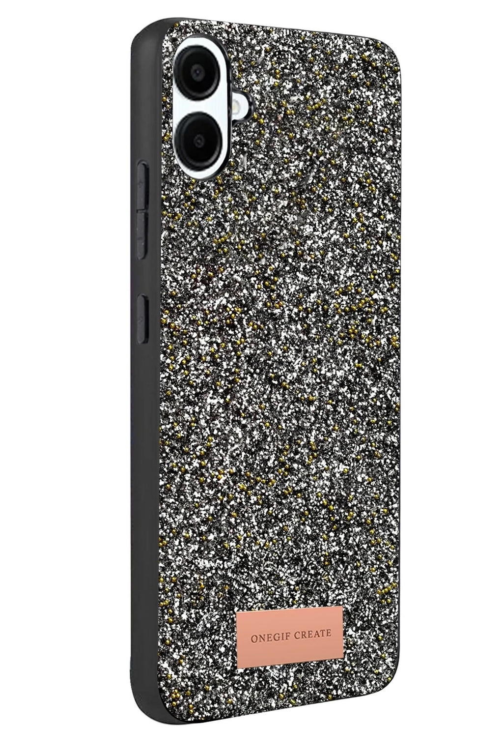 Mey İthalat® Samsung Galaxy A07 4G Bright Simli Kapak - Gold