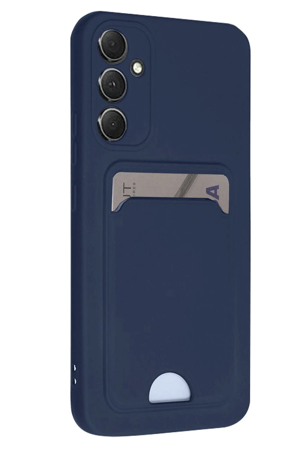 Mey İthalat® Samsung Galaxy A16 5G Kılıf Kelvin Kartvizitli Silikon - Lacivert