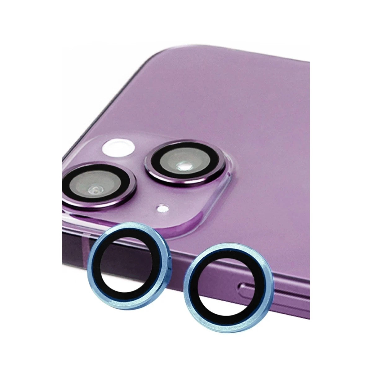 Mey İthalat® iPhone 13 Raze Metal Kamera Lens - Mavi