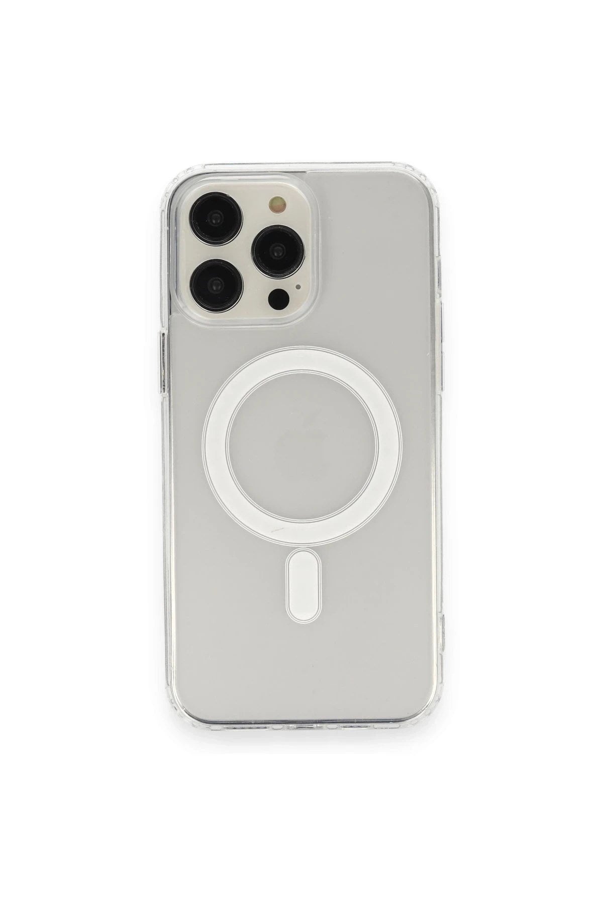 Mey İthalat® iPhone 14 Pro Kılıf Matte Şeffaf Magneticsafe - Şeffaf