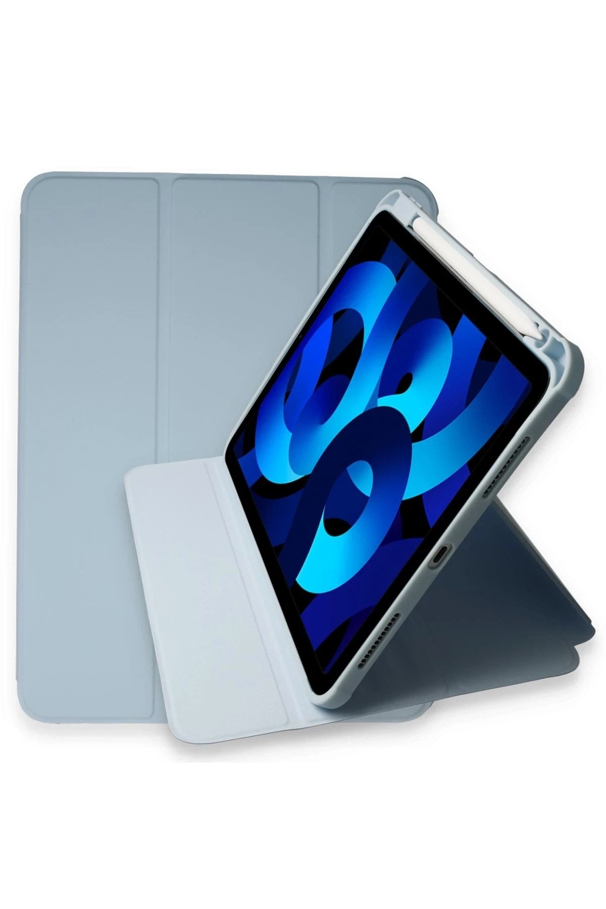 Mey İthalat® iPad Pro 11 (2021) Kılıf Starling 360 Kalemlikli Tablet Kılıf - Mavi