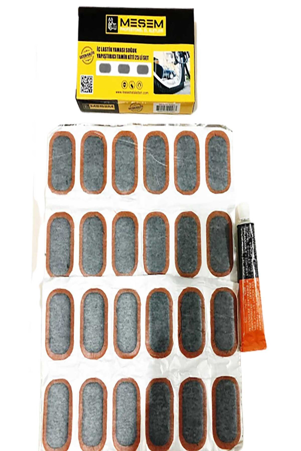 24lü Bisiklet Motorsiklet İç Lastik Yaması Soğuk Yapıştırıcılı