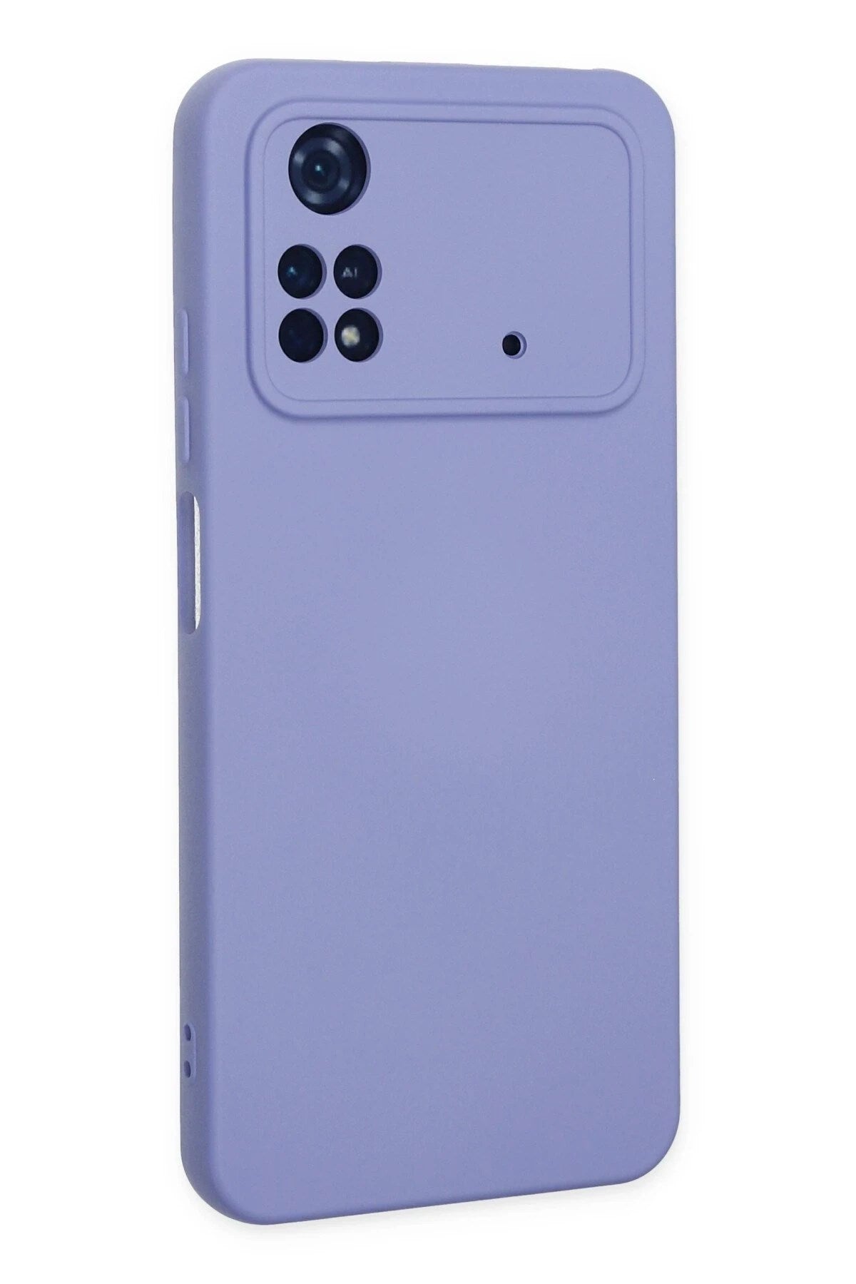Mey İthalat® Poco M4 Pro 4G Kılıf Nano içi Kadife Silikon - Lila