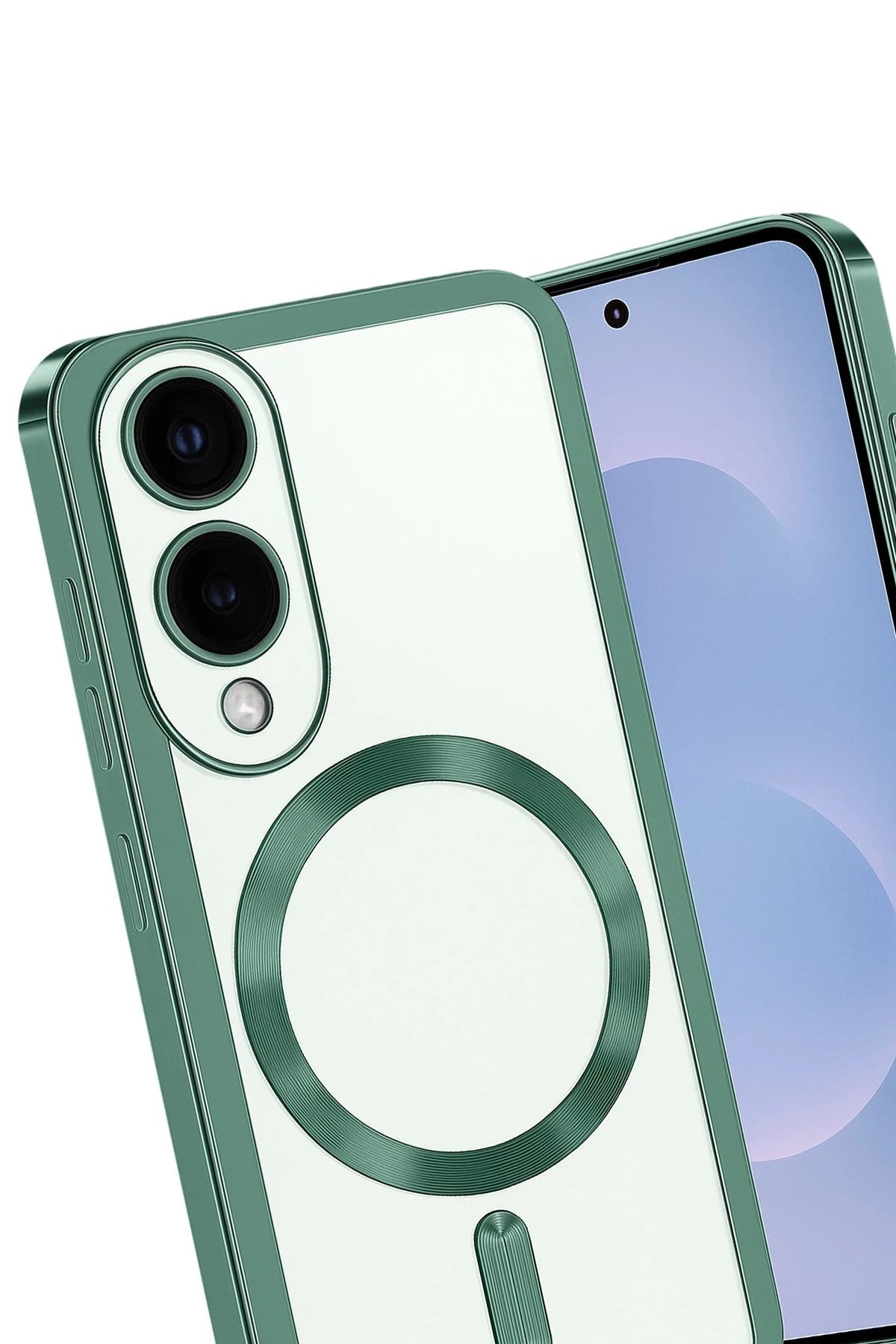 Mey İthalat® Samsung Galaxy S25 Edge Kross Magneticsafe Kapak - Koyu Yeşil