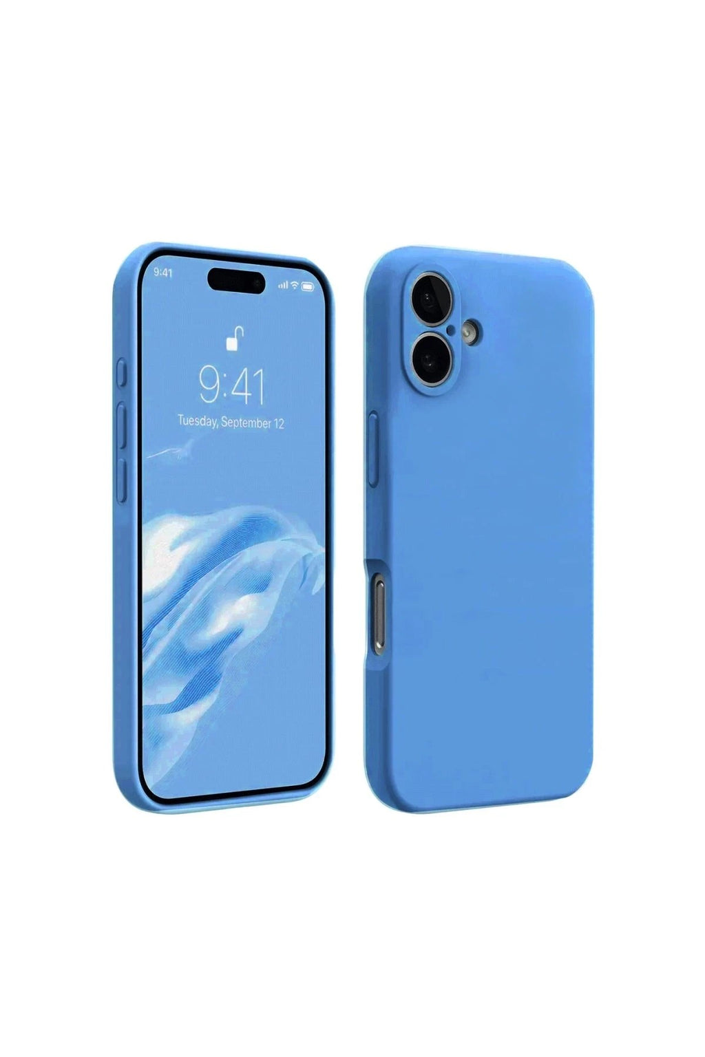 Mey İthalat® iPhone 16 Plus Kılıf First Silikon - Mavi